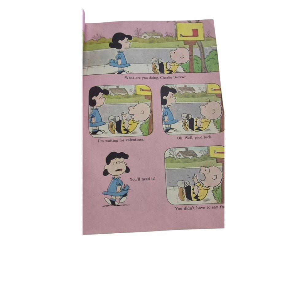 Be My Valentine Charlie Brown 1976 Vintage Comic Book Charles M. Schulz - Picture 4 of 6